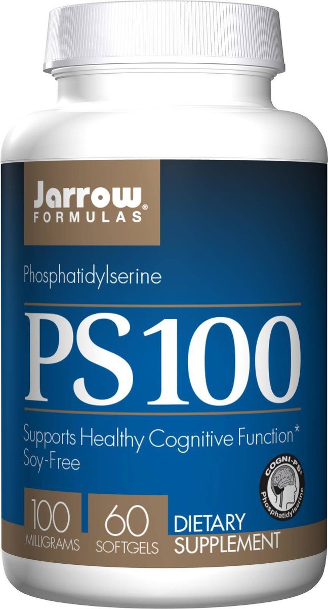 PS100 Fosfatydyloseryna 100 mg SoyFree 60 kapsułek JARROW FORMULAS 790011160069