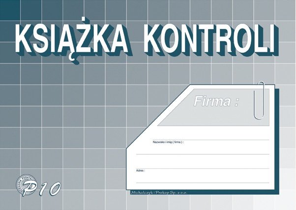 Michalczyk&Prokop KSIĄŻKA KONTROLI A5 P10