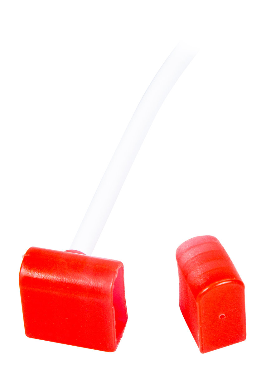 Przyłącze zasilające do BERGMEN Neon Flex HXR One / czerwone / końcówka zasilająca z wyjściem bocznym + przewód 30 cm + zaślepka