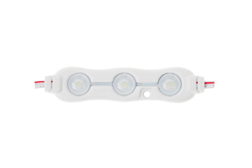 Moduł LED BERGMEN BS-3 Eco / 12VDC / 0,72W / 70lm / 160° / 3 x 2835 SMD / IP67 / zimny biały / 10000-11000K