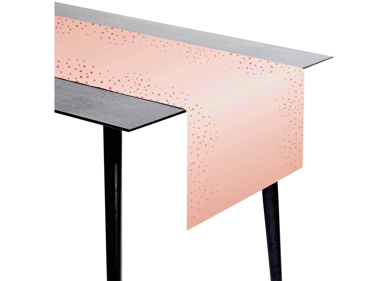 Folat Dekoracja bieżnik na stół różowy - 240 x 40 cm - 1 szt. F67023