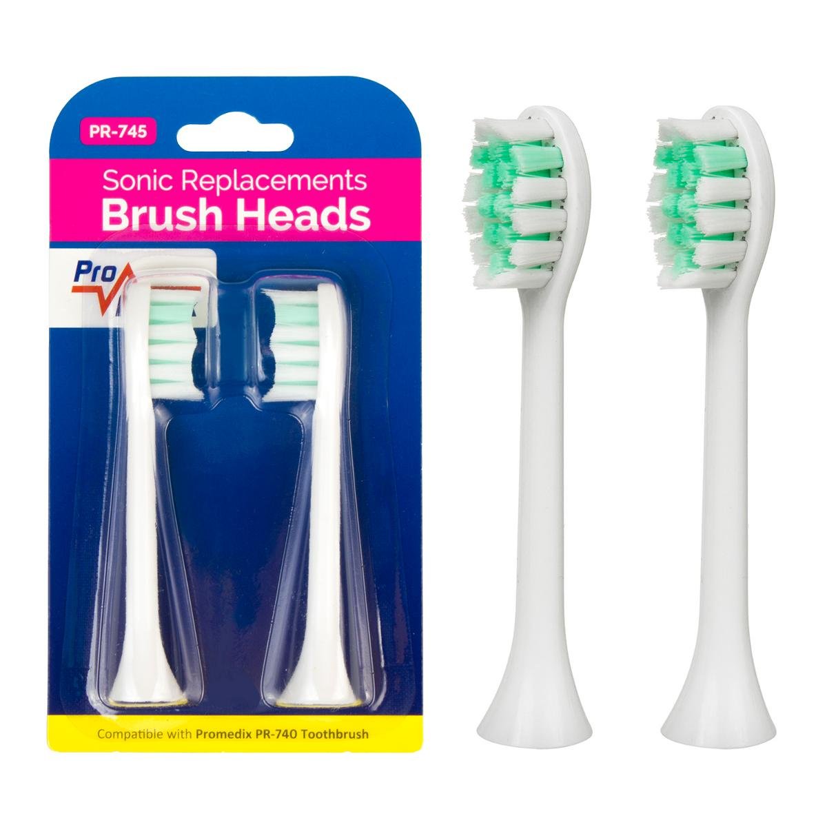 ProMedix ZESTAW ZAPASOWYCH SZCZOTECZEK DO PR-740, 2 SZT. BIAŁE PR-745 W PR-745 W