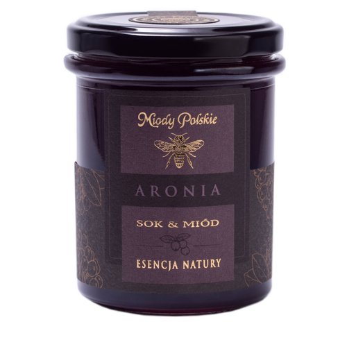 Miody Polskie miód z sokiem z aronii 250 g 3626361
