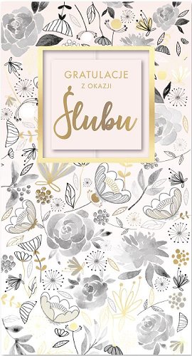 Kartka ślubna z życzeniami PM 177