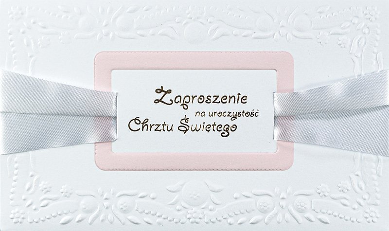 Zaproszenie na Chrzest dla dziewczynki JMZ 3