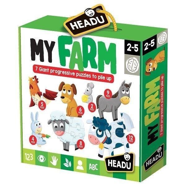 Headu Moje Progrestywne Puzzle Farma HEADU