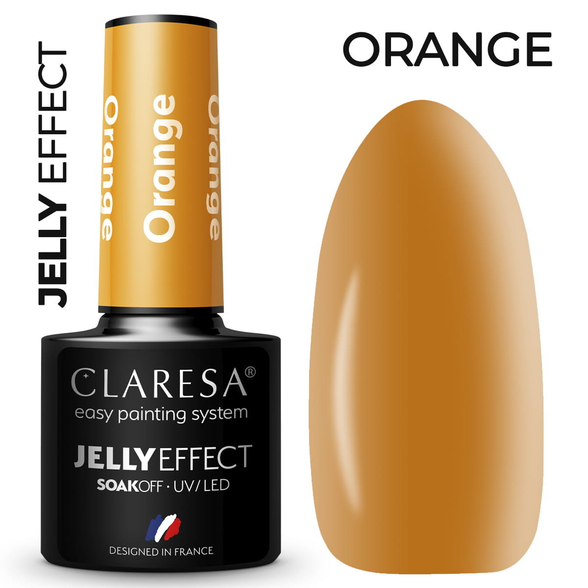 Claresa Lakier Hybrydowy Jelly Orange 5ml