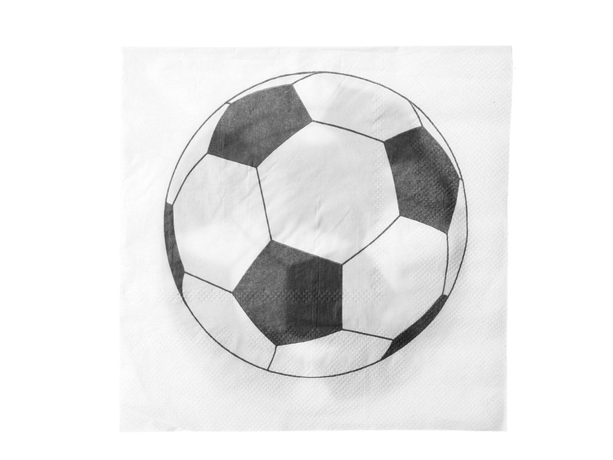 SAN Serwetki urodzinowe piłkarskie Soccer Party - 33 cm - 20 szt. S3880