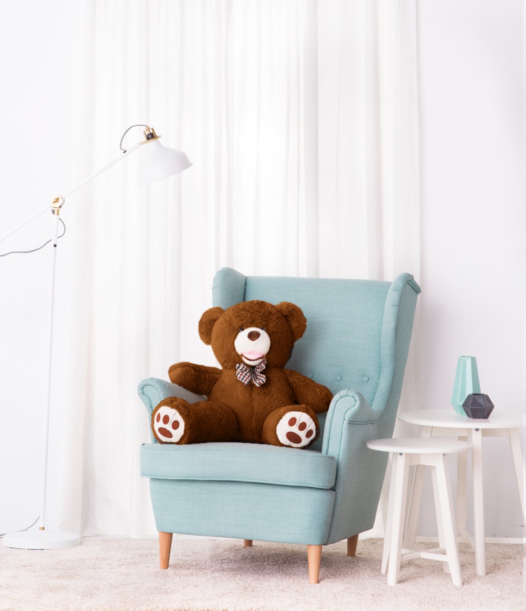 Miś Gustaw, duży Miś Amigo, 90 cm, czekoladowy