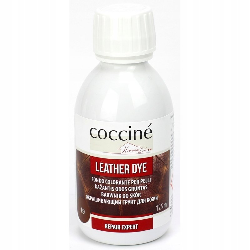Płyn kolor do skóry tekstyliów Coccine ciemny brąz