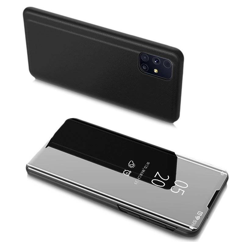 Samsung Hurtel Clear View Case futerał etui z klapką Galaxy M51 czarny