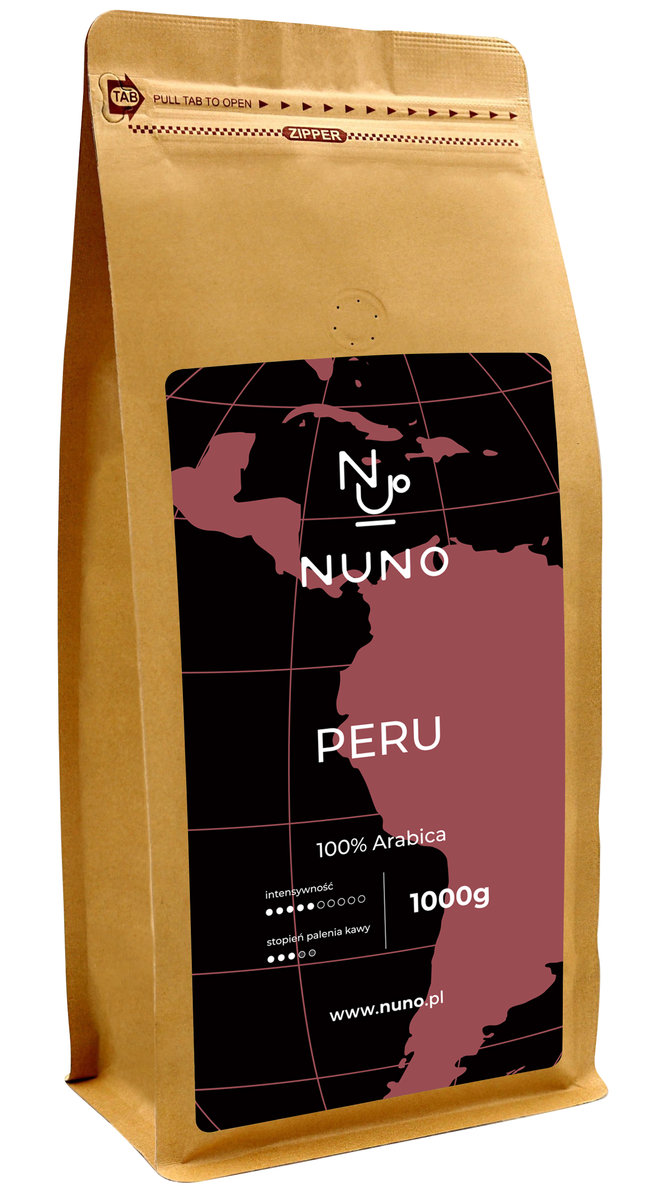 Nuno, kawa ziarnista Peru Arabika świeża 72h, 1 kg