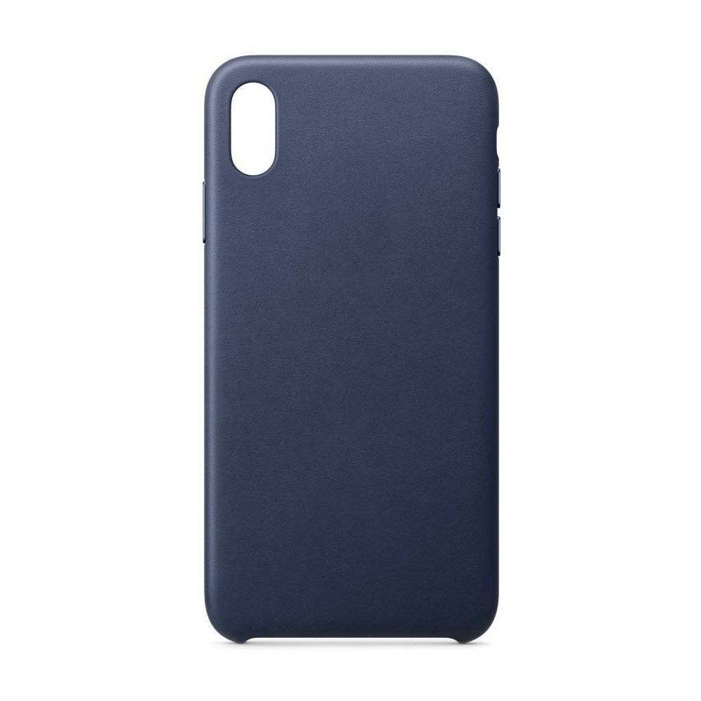 Eco Hurtel Leather skórzane etui pokrowiec ze skóry ekologicznej iPhone 12 Pro Max granatowy
