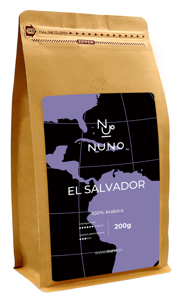 KAWA ZIARNISTA NUNO EL SALVADOR 100% ARABICA 200G