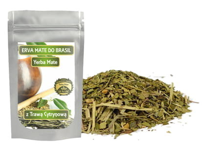 herbanordpol Yerba Mate + Trawa Cytrynowa 100% Despelada 1Kg