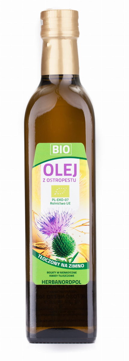herbanordpol Olej z Ostropestu BIO - Polski 100% - Promocja 0,5L