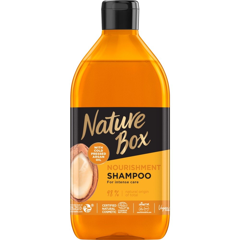 Nature Box Argan Odżywczy Szampon do Włosów 385ml