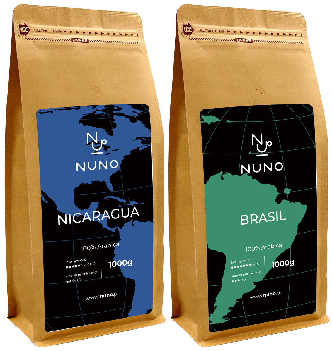 KAWA ZIARNISTA NUNO BRASIL NICARAGUA 2000 G