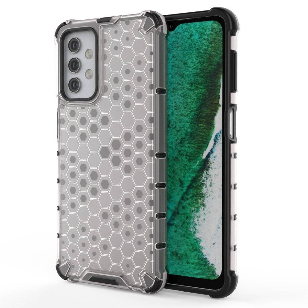 Samsung Hurtel Honeycomb etui pancerny pokrowiec z żelową ramką Galaxy A32 5G przezroczysty
