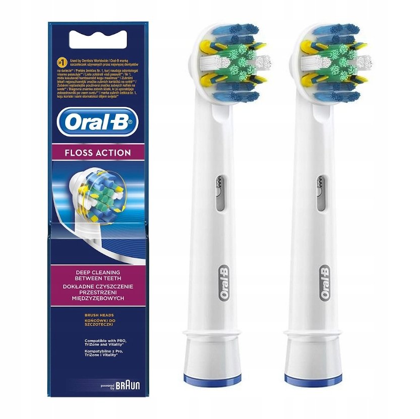 ORAL-B Akcesoria dla szczoteczki EB25-2 białe/Niebieskie