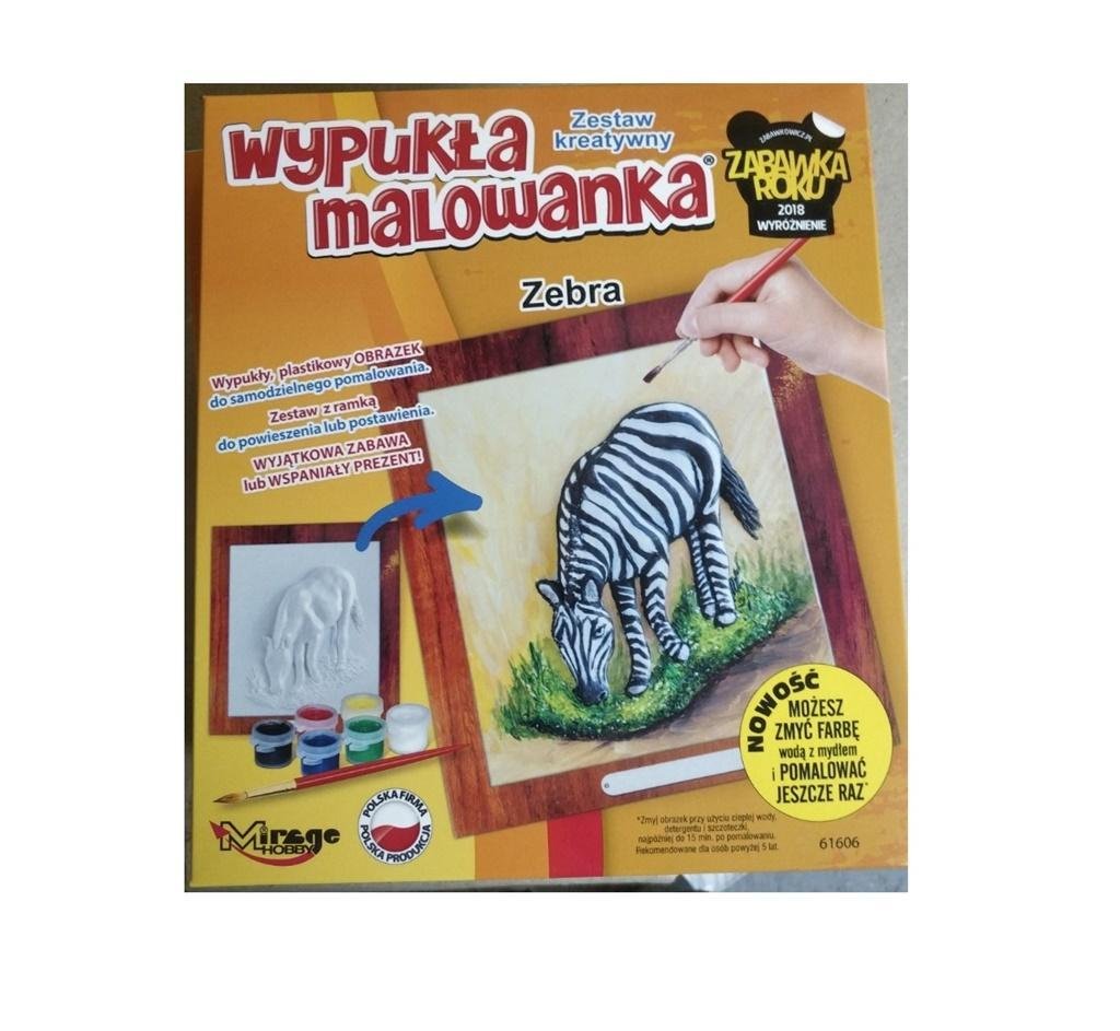 Zebra Wypukła Malowanka Zoo