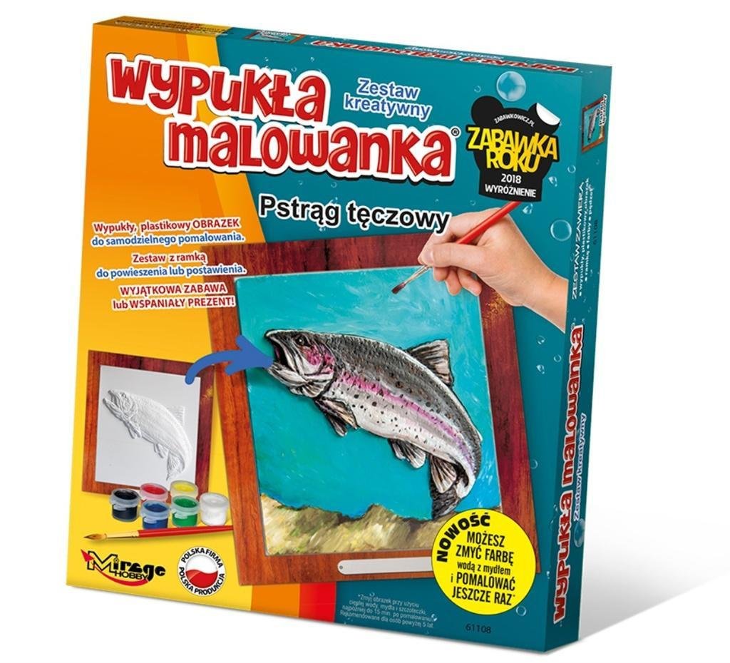 Wypukła Malowanka Ryba Pstrąg Tęczowy