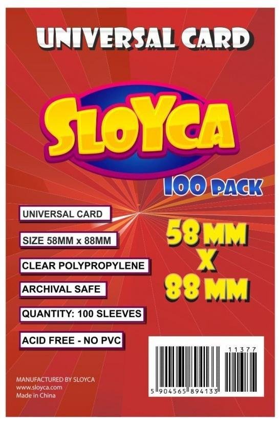 SLOYCA Koszulki Universal Card 58x88mm (100szt)