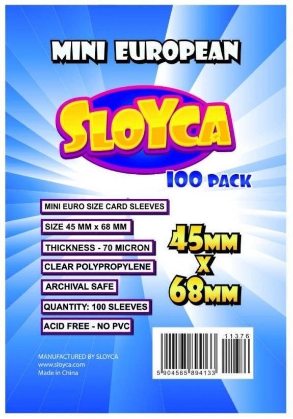 SLOYCA Koszulki Mini European 45x68mm (100szt)