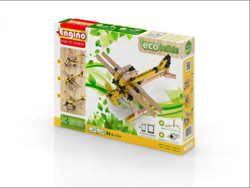 Engino Eco Builds samoloty z drewna EB12