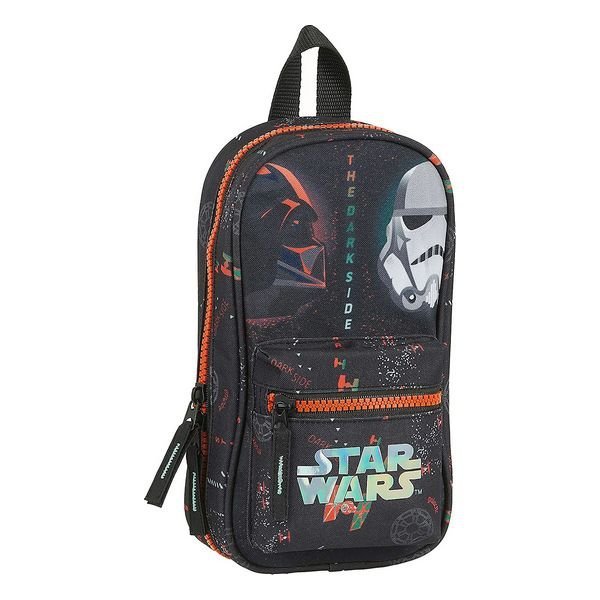 Piórnik w kształcie Plecaka Star Wars The Dark Side Czarny Pomarańczowy