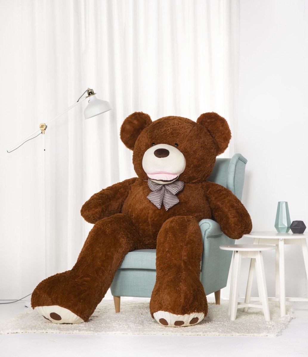 Miś Gustaw, duży Miś Amigo, 190 cm, czekoladowy