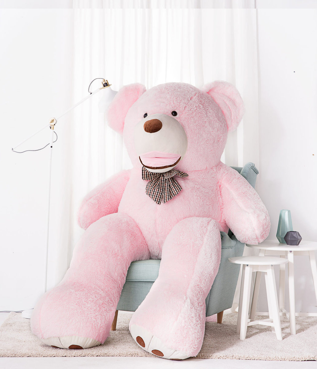Miś Gustaw, duży Miś Amigo, 220 cm, różowy