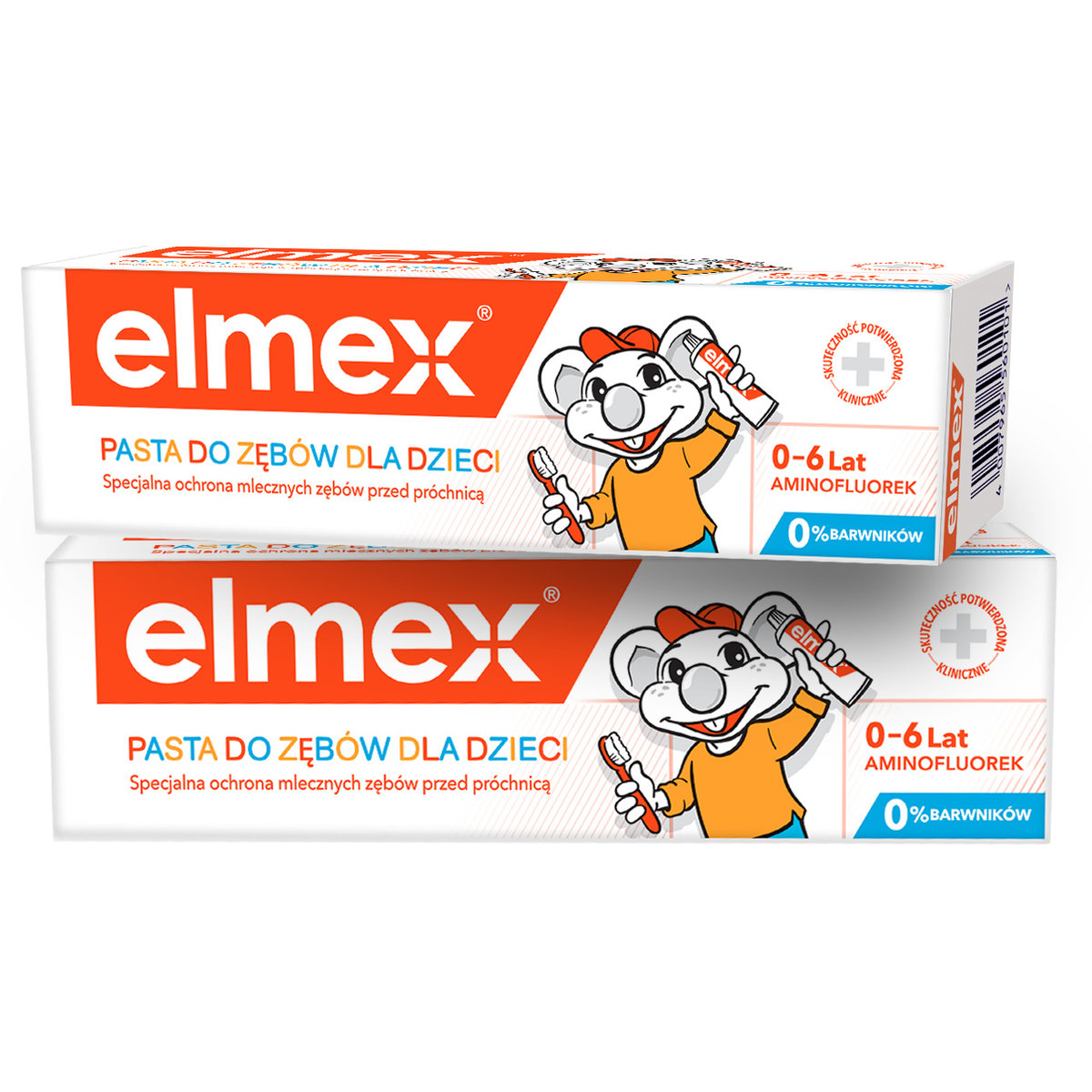 elmex KIDS pasta do zębów dzieci 0-6 lat 2x50 ml