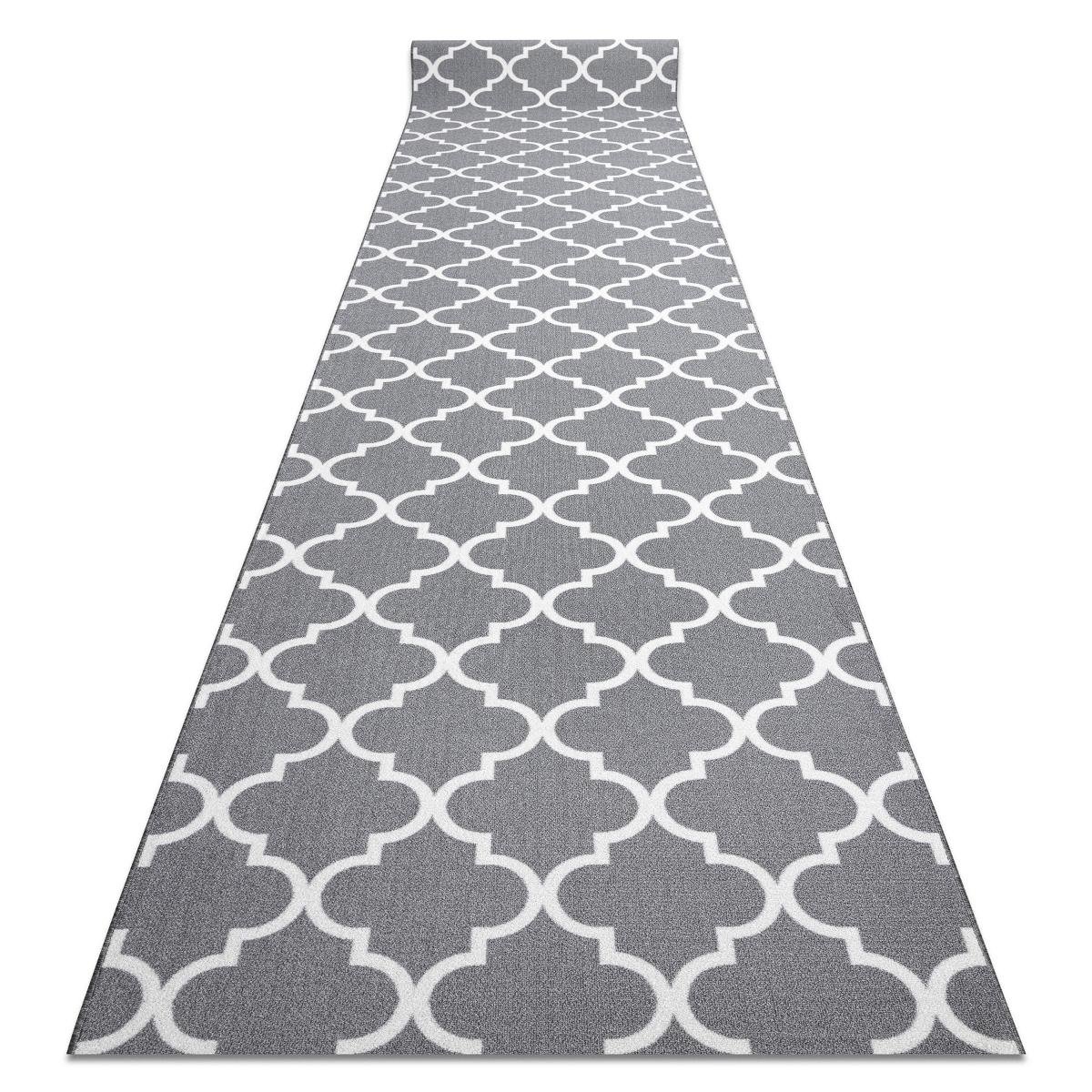CHODNIK PODGUMOWANY 100 cm KONICZYNA MAROKAŃSKA szary TRELLIS 30352, 100x760 cm