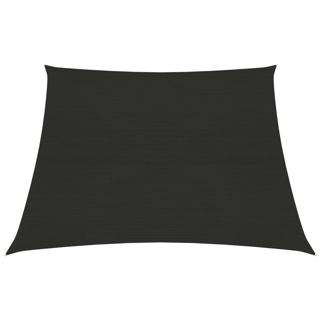 vidaXL Żagiel przeciwsłoneczny, 160 g/m, czarny, 4/5x3 m, HDPE 311765