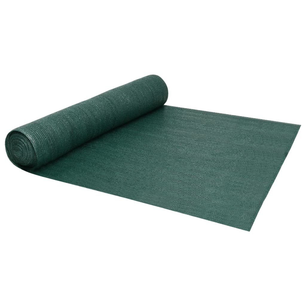 vidaXL Siatka cieniująca, zielona, 1,2x25 m, HDPE, 150 g/m vidaXL