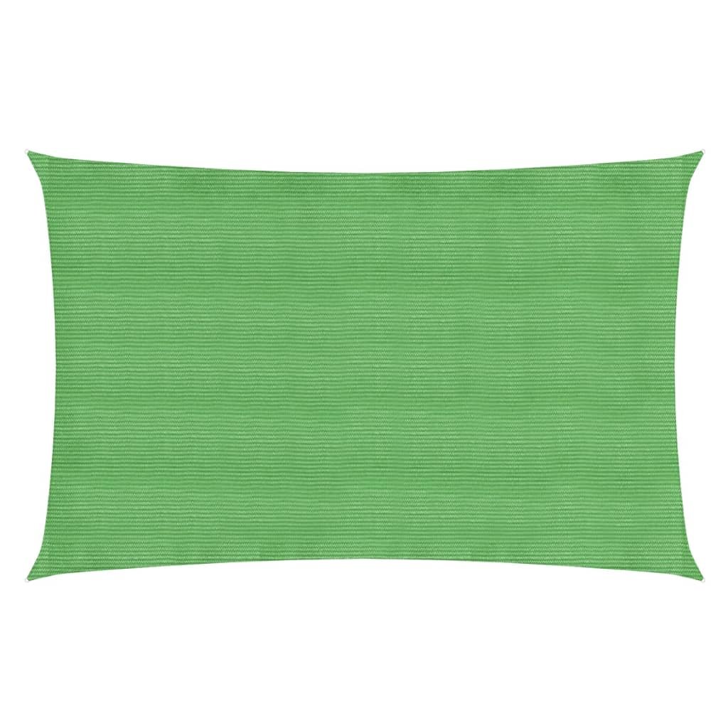 vidaXL Żagiel przeciwsłoneczny, 160 g/m, jasnozielony, 2x5 m, HDPE 311286