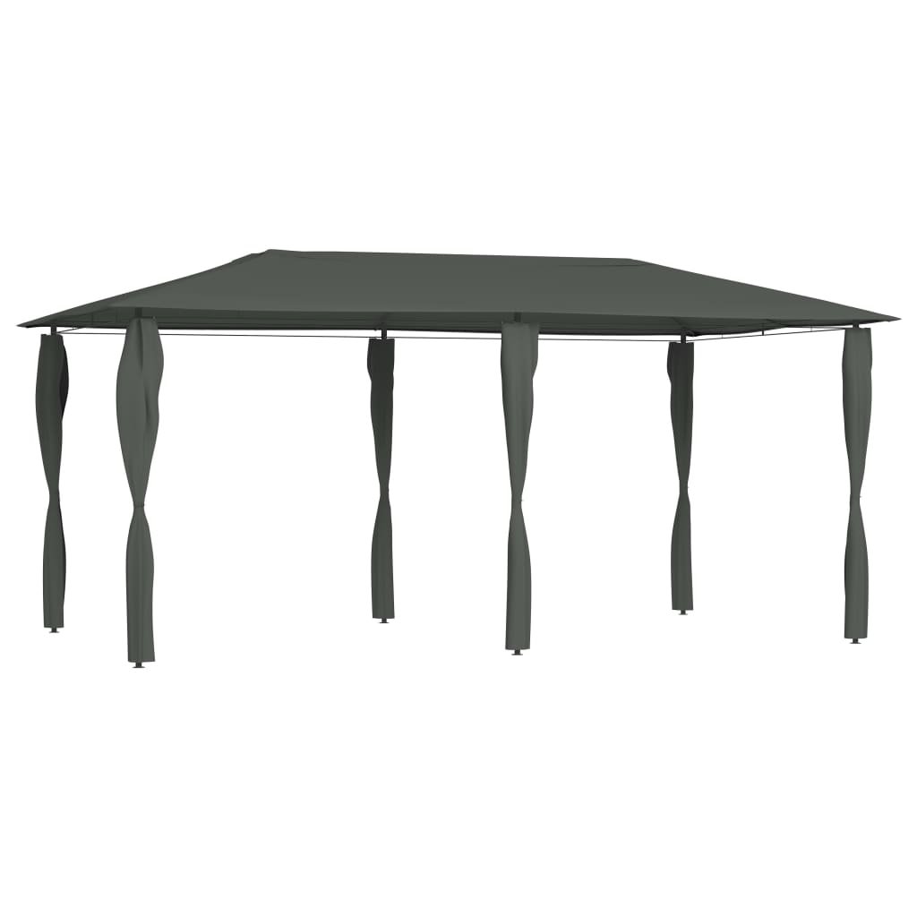 vidaXL Altana ze ścianami bocznymi, 3x6x2,6 m, antracytowa, 160 g/m! 313619