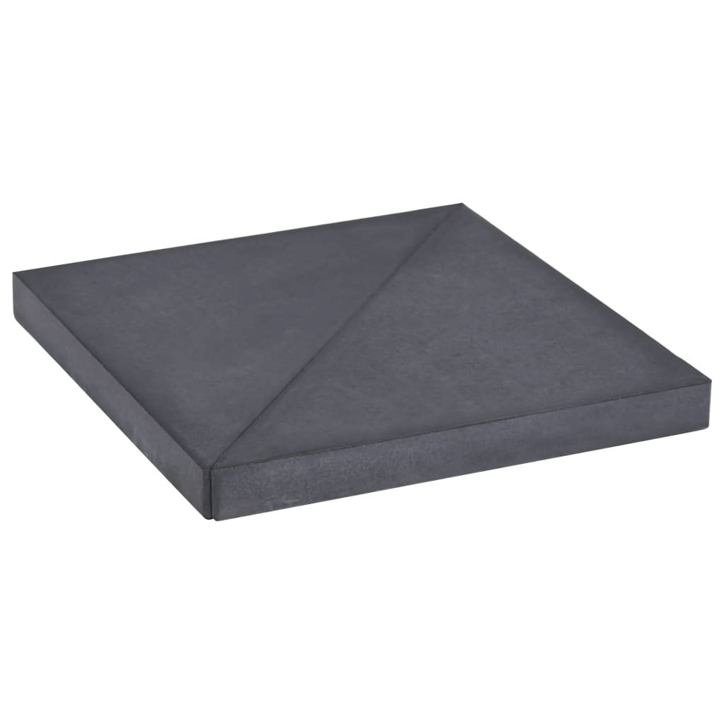 vidaXL Obciążnik do parasola, granit, kwadratowy, czarny, 15 kg vidaXL