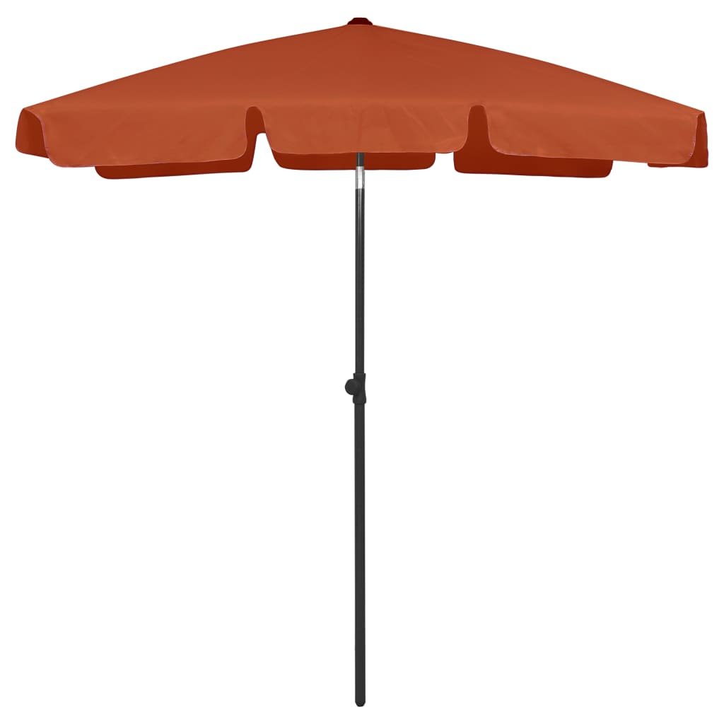 VidaXL Parasol plażowy, terakota, 180x120 cm 314724 VidaXL