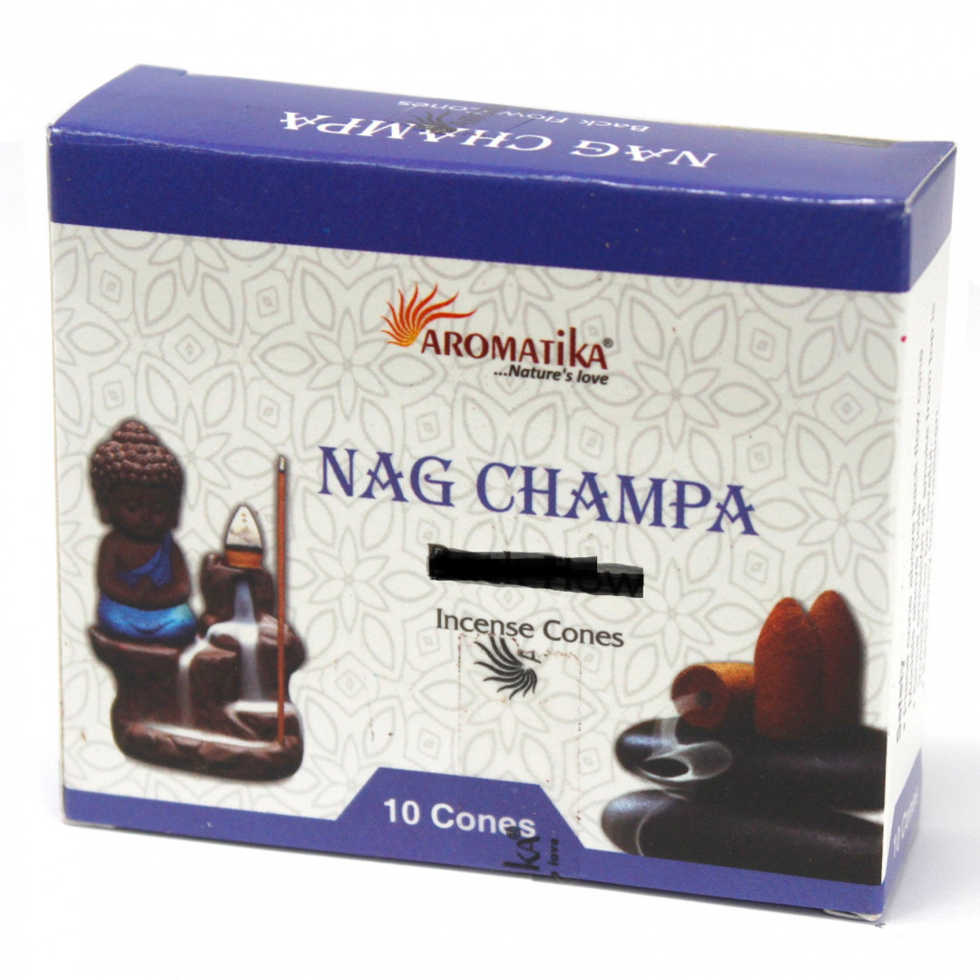 Kadzidełka Stożkowe Kaskadowe 10szt - Nag Champa