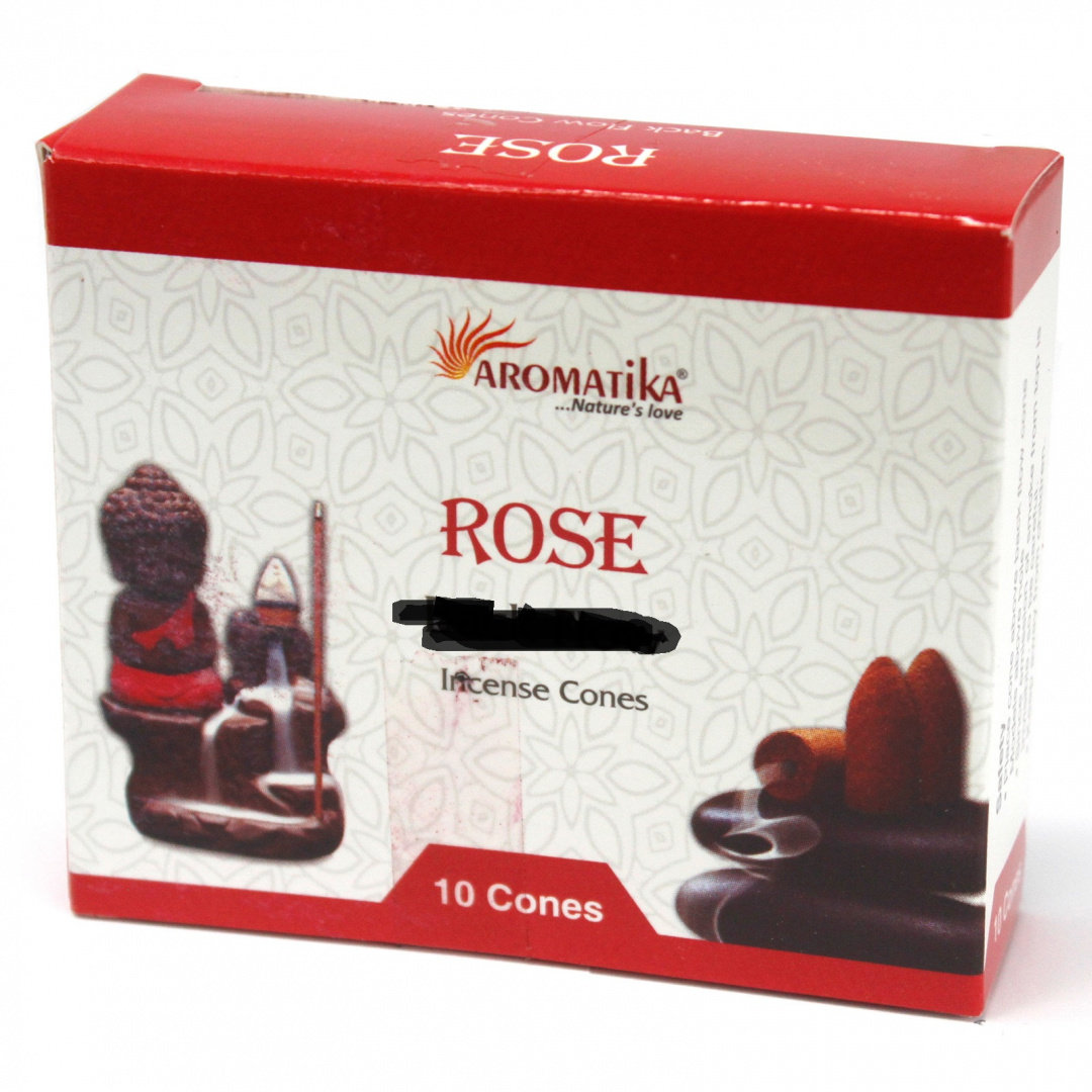 Kadzidełka Stożkowe Kaskadowe 10szt - Róża