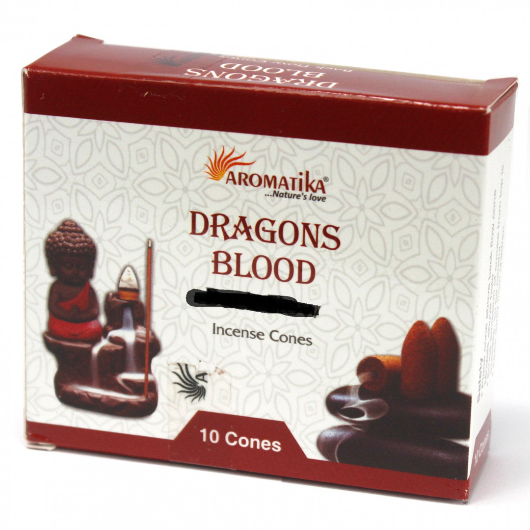 Kadzidełka Stożkowe Kaskadowe 10szt - Smocza Krew