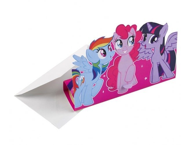 Amscan Zaproszenia z kopertami My Little Pony 8 szt.