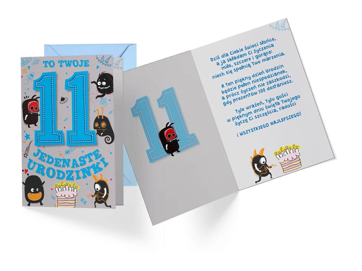 Kukartka Karnet B6 PR-312 Urodziny 11