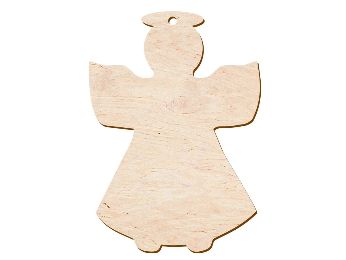 PartyShow Zawieszka drewniana Aniołek - 10 cm - 1 szt. DBN-A01
