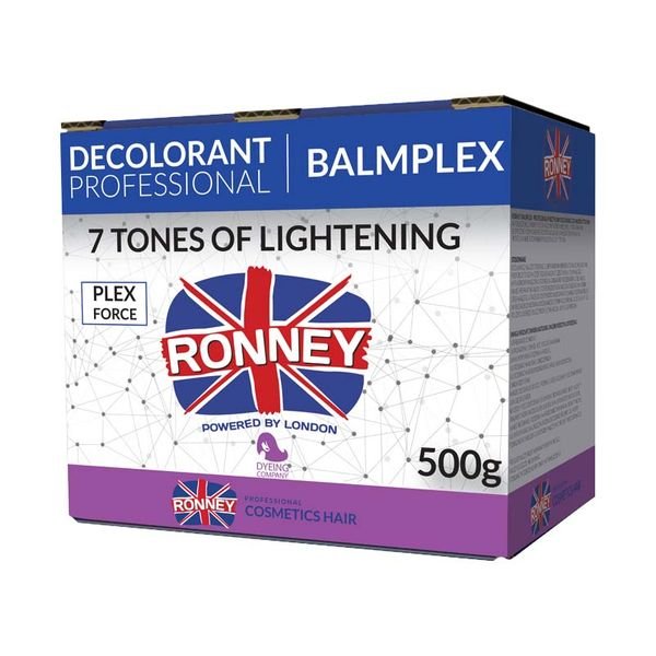 Ronney Ronney Balmplex bezpyłowy rozjaśniacz do włosów Rozjaśnia do 7 tonów 500 g
