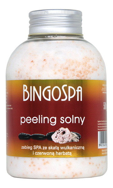 Bingospa BINGOSPA - Peeling solny do ciała - Czerwona herbata i skała wulkaniczna - 580g BINIW58