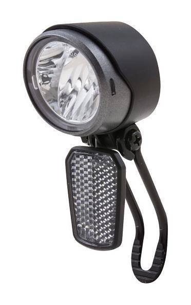 SPANNINGA X&O 30 XE Front Light E-Bike 6-36VDC, black 2020 Oświetlenie rowerowe - zestawy H676108