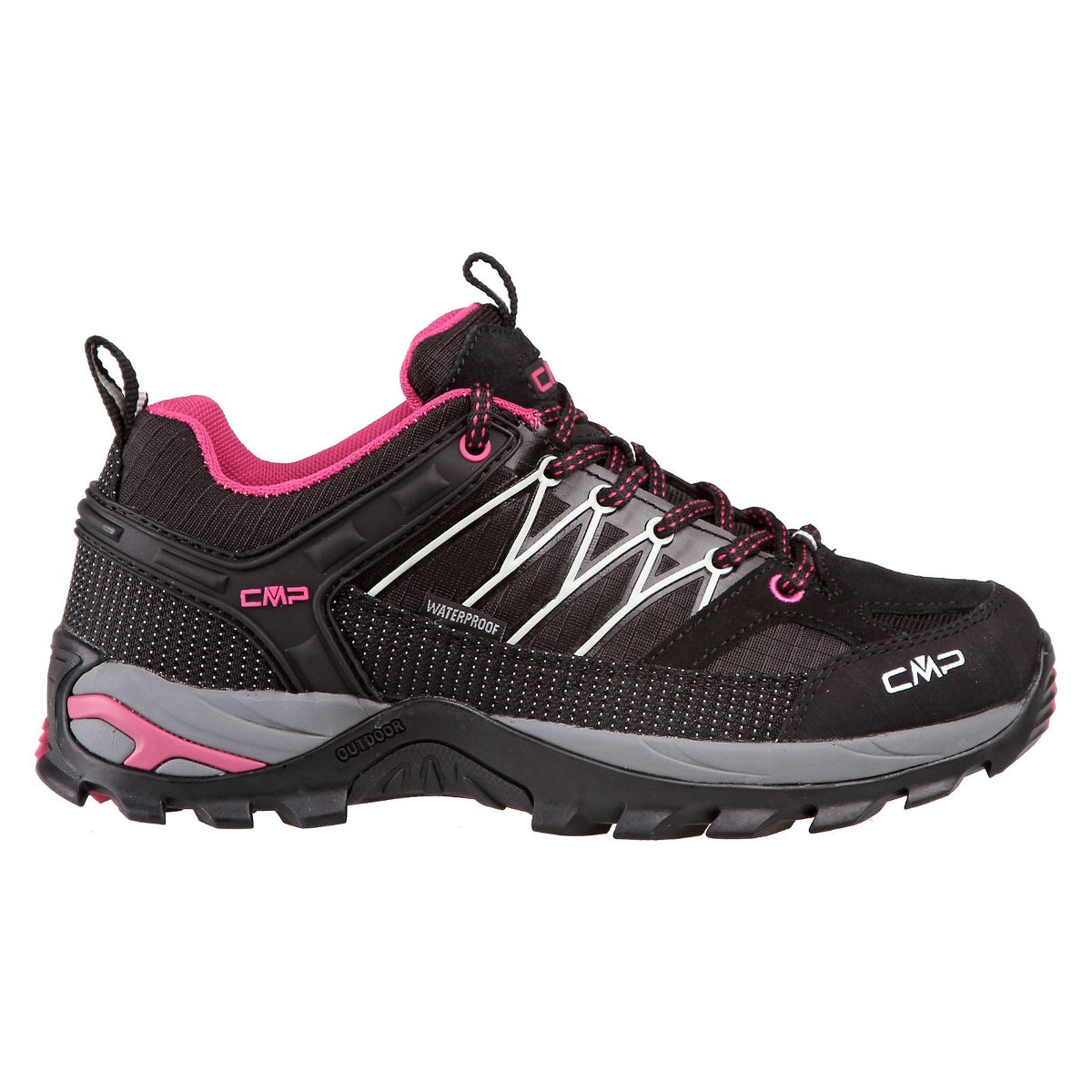 CMP Damskie półbuty trekkingowe Rigel Low Wmn Shoe Wp, Nero Glacier, 38 EU